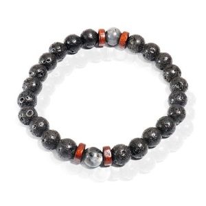 Lava rock bead bracelet